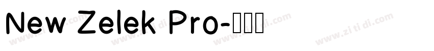 New Zelek Pro字体转换